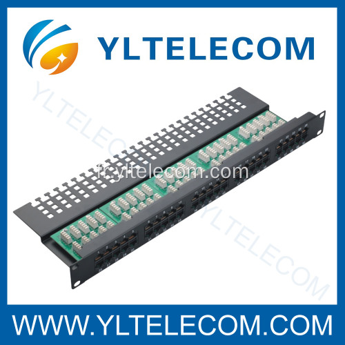 Cat.3 voix Patch Panel 50port